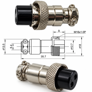 Konektor serije GX16 - 2 pin (ženski)