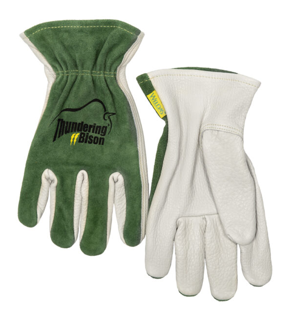 Vozniška rokavica iz visoko elastičnega zrnatega bizonovega usnja