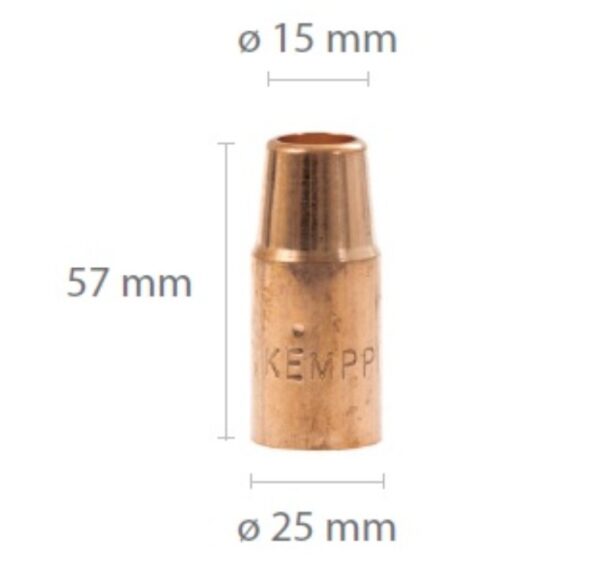 PLINSKA ŠOBA KEMPPI FI15 L=57/25 W011478