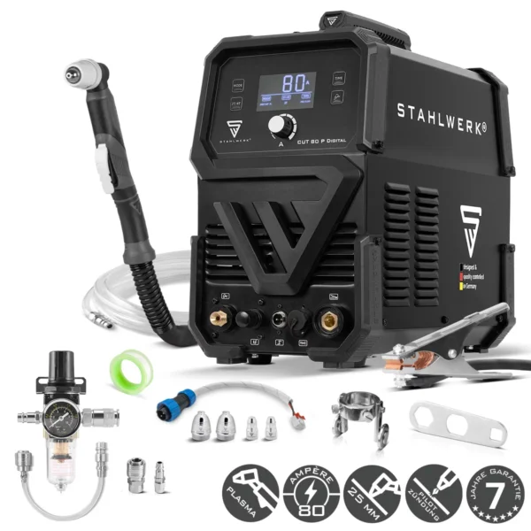 Digitalni plazemski rezalnik STAHLWERK CUT 80 P s funkcijo 2T/4T