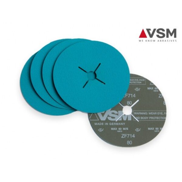 Fiber disk ZF 714 fi125mm A40-A60-A80, cirkonijev oksid (ZA)