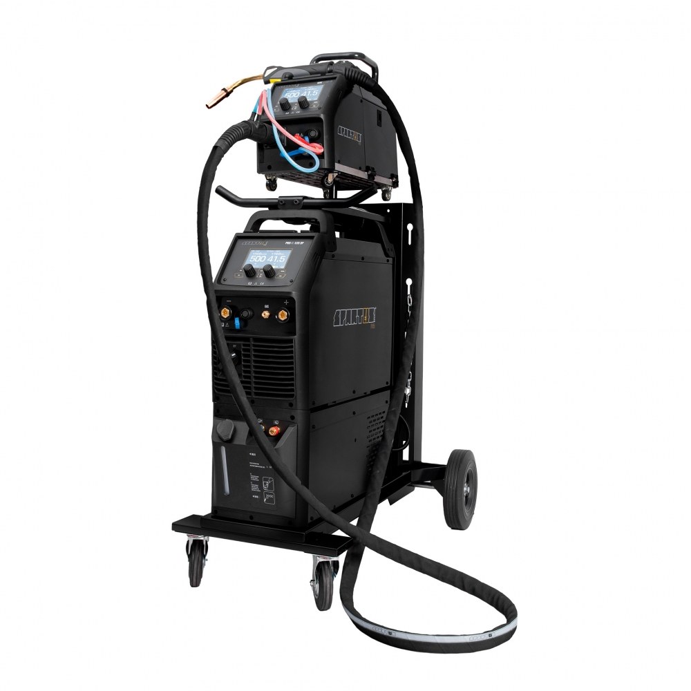 Varilni aparat SPARTUS ProMIG 535 DUAL PULSE s povezovalnim kablom in gorilnikom SPP501